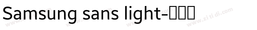 Samsung sans light字体转换